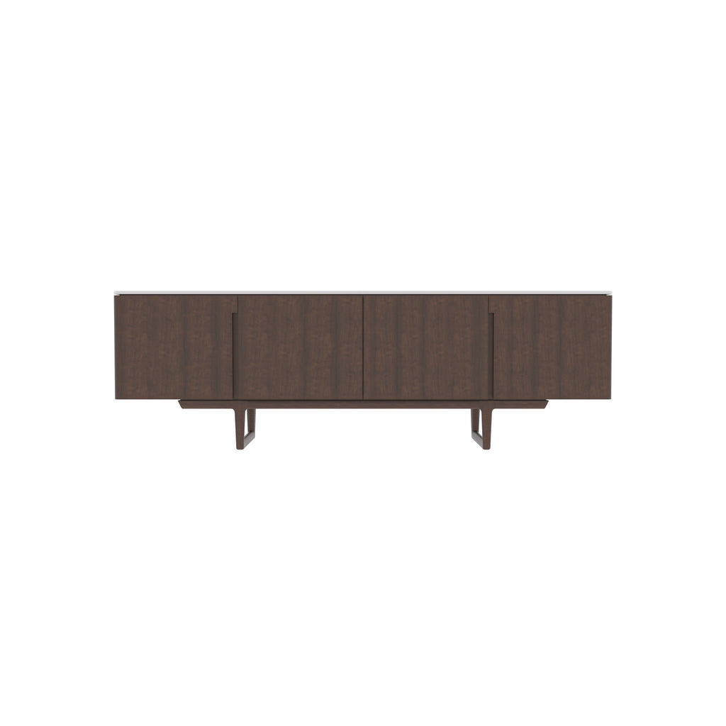 Faye White Two-Tone Engineered Wood TV Unit — view 2