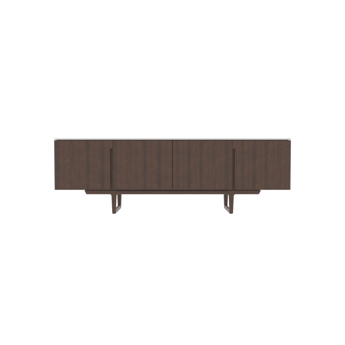 Faye White Two-Tone Engineered Wood TV Unit — view 2