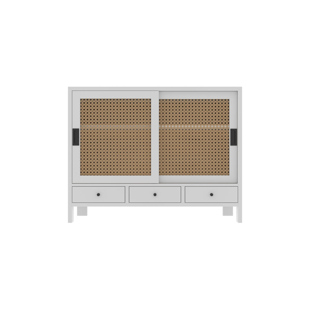 Arden Cane Panelled Engineered Wood Drawer Chest — view 2