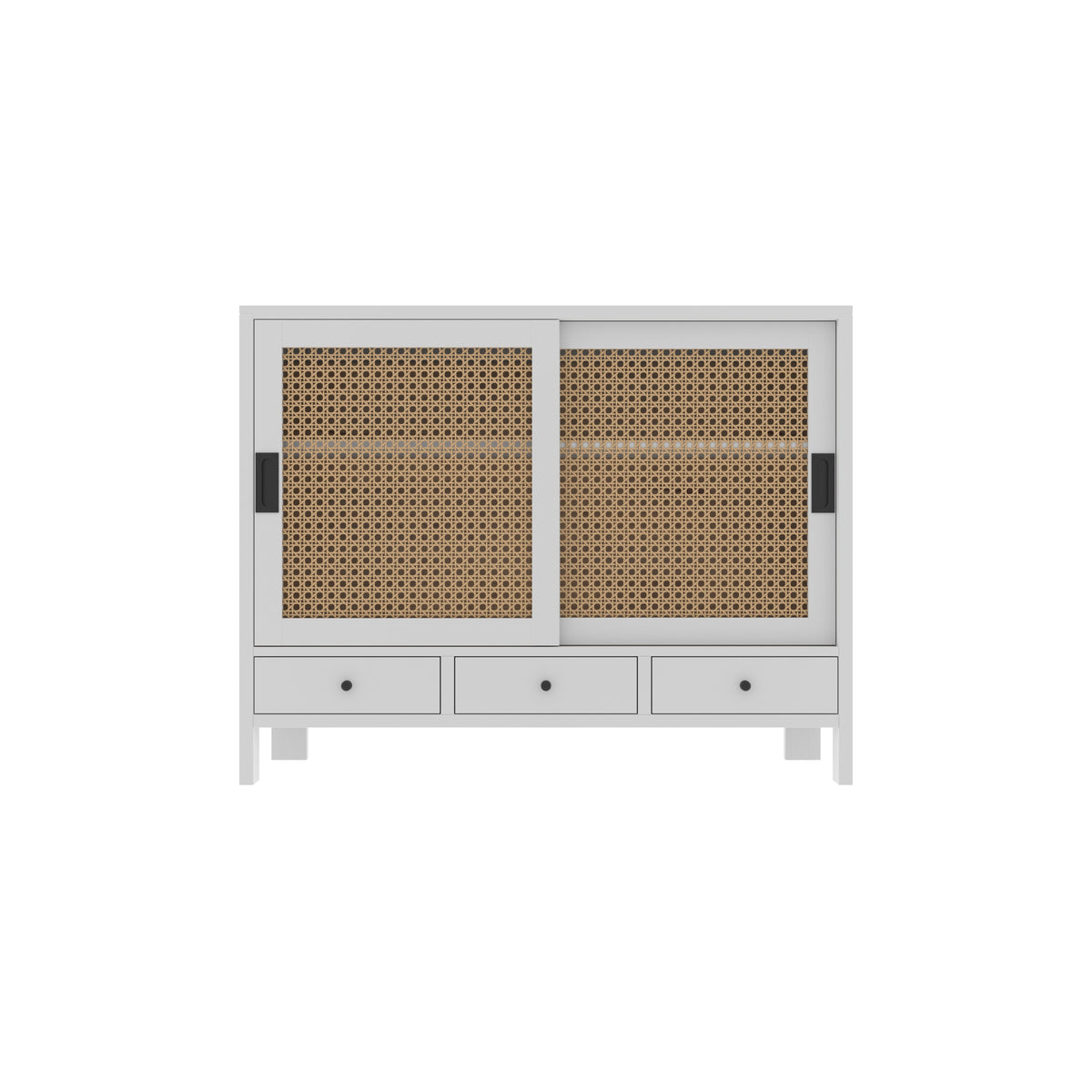 Arden Cane Panelled Engineered Wood Drawer Chest — view 2