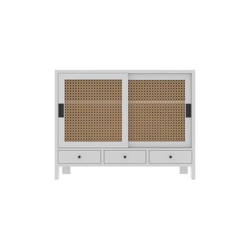 Arden Cane Panelled Engineered Wood Drawer Chest — view 2