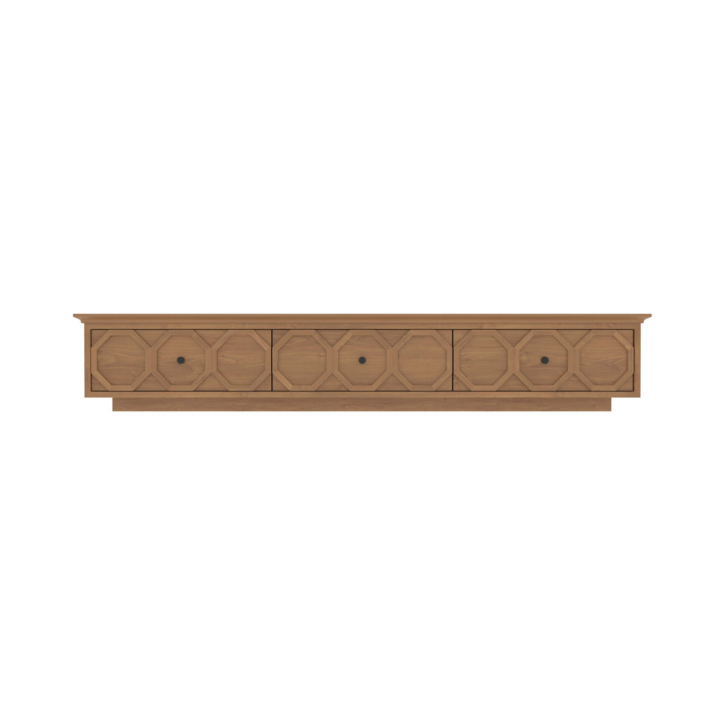 Delphine Geometric Engineered Wood TV Unit — view 2