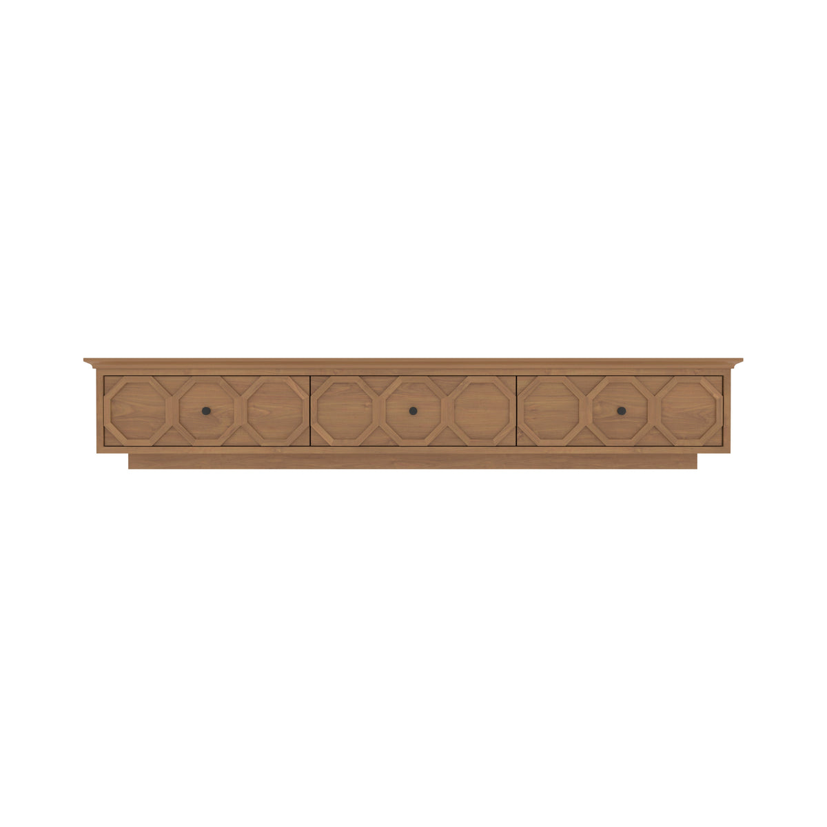 Delphine Geometric Engineered Wood TV Unit — view 2