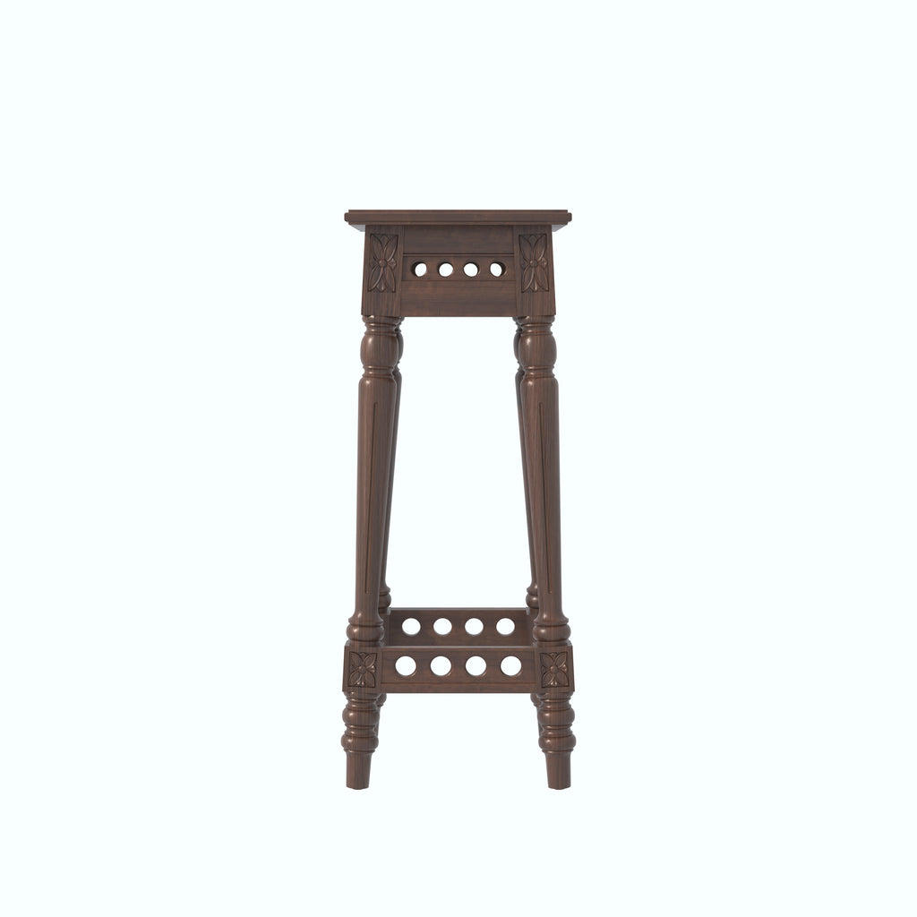 Aveline Carved Plant Stand — view 2