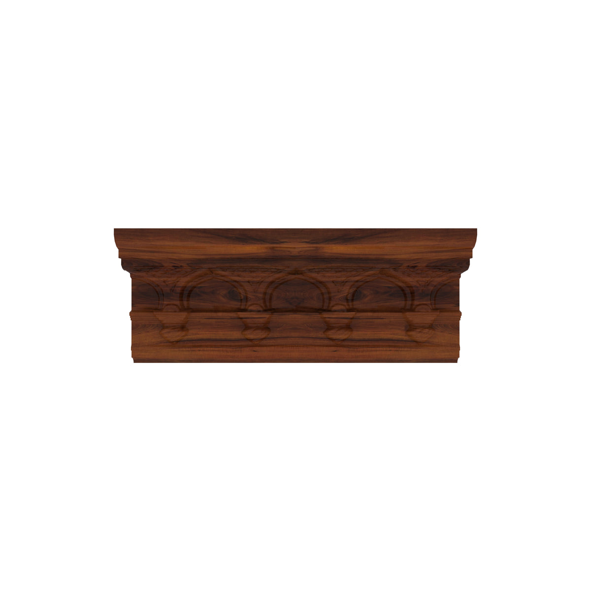 Saffron Carved Arched Wall Shelf — view 2