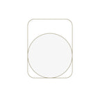 Bellamy Geometric Gold Metal Wall Mirror — view 2