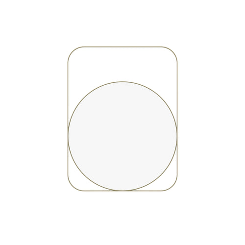 Bellamy Geometric Gold Metal Wall Mirror — view 2