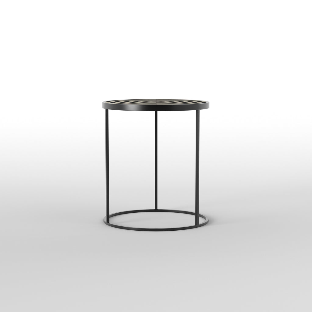 Estelle Geometric Metal Side Table — view 2