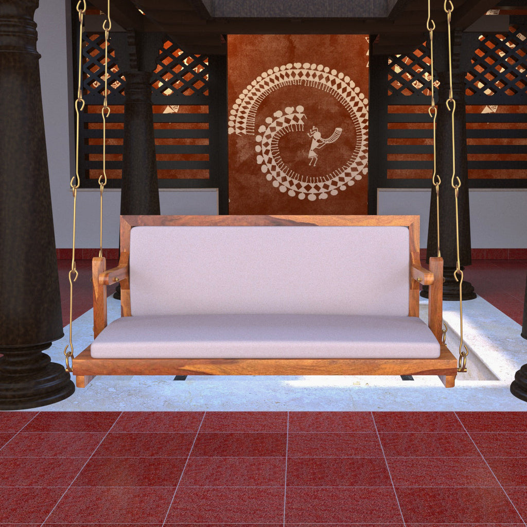 Nell Upholstered Vintage Hanging Swing — view 1