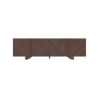 Evora Geometric Carved TV Unit — view 2