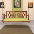 Odessa Floral Carved Hanging Swing — view 1