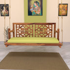 Odessa Floral Carved Hanging Swing — view 1