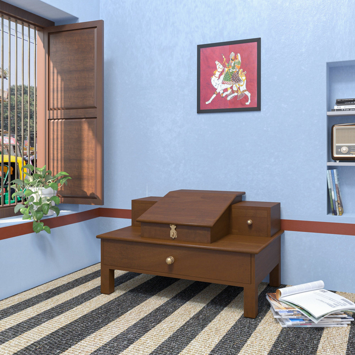 Calista Solid Wood Lap Desk — view 1