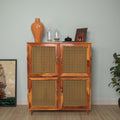 Laurel Cane Vintage Storage Cabinet — view 1