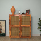Laurel Cane Vintage Storage Cabinet — view 1