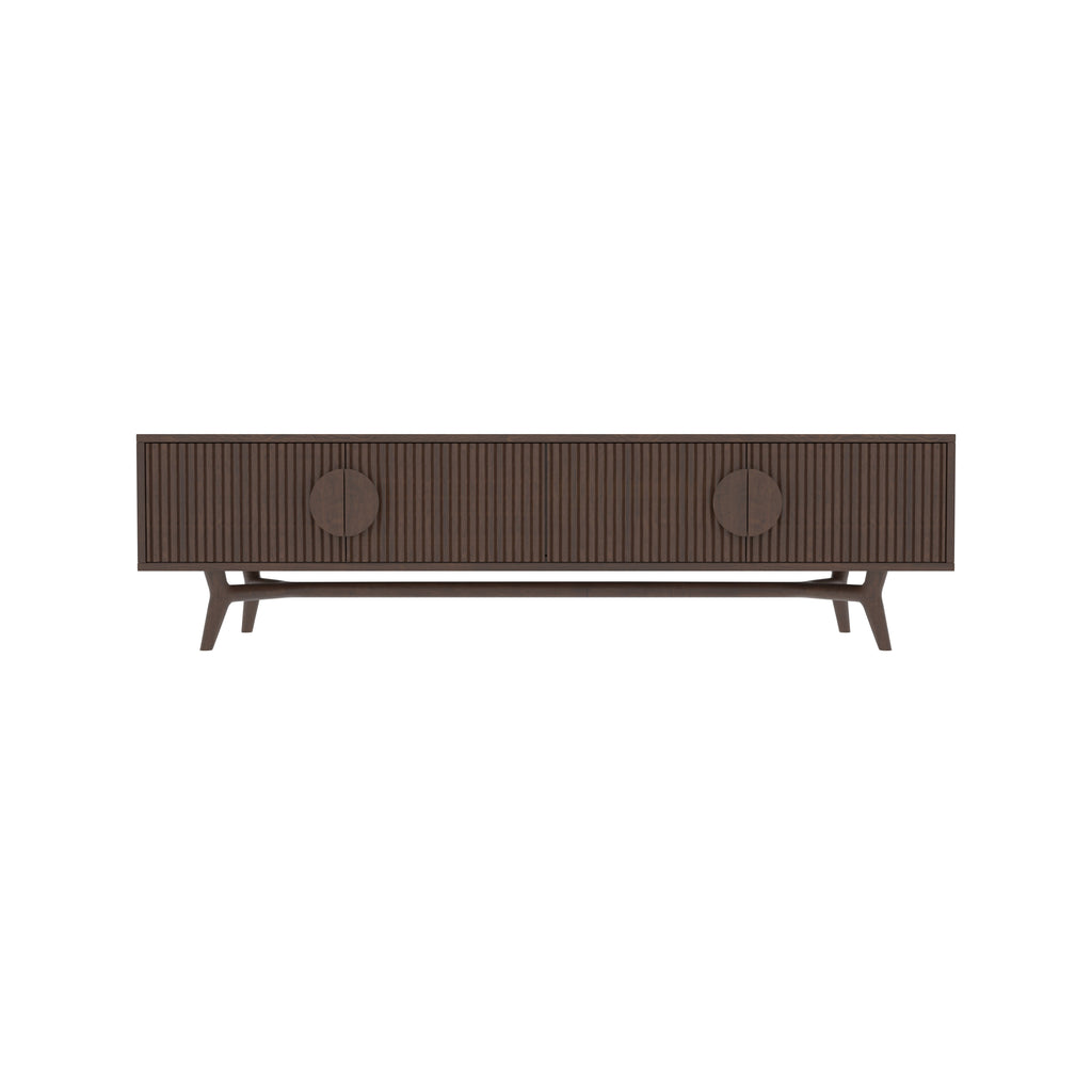 Dalia Panelled Mid-Century TV Unit — view 2