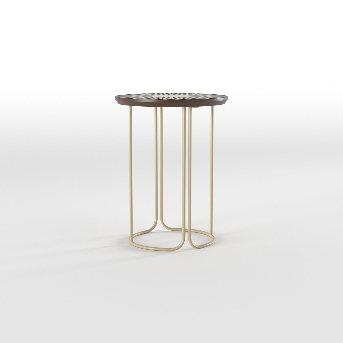 Flora Sunburst Metal Side Table — view 2