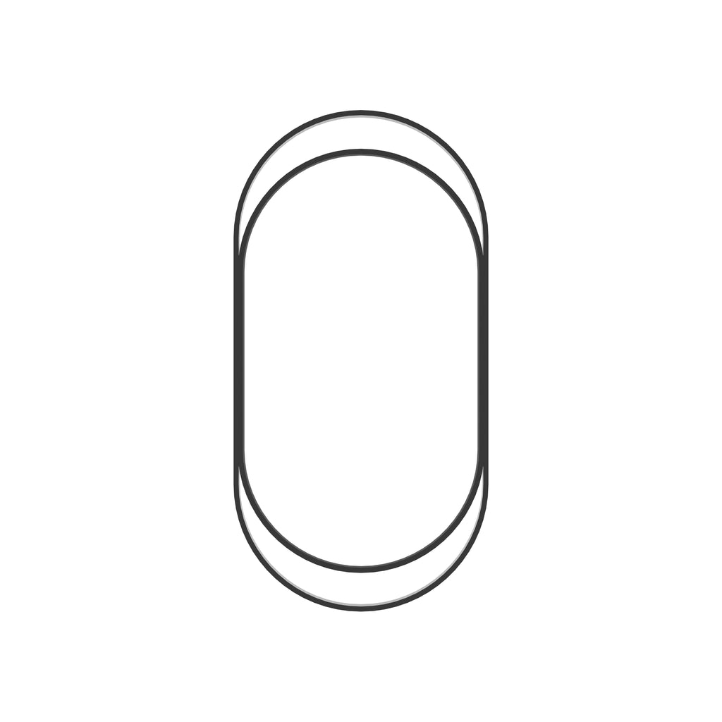 Calista Oval Black Metal Wall Mirror — view 2