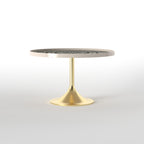 Faye Geometric Metal Side Table — view 2