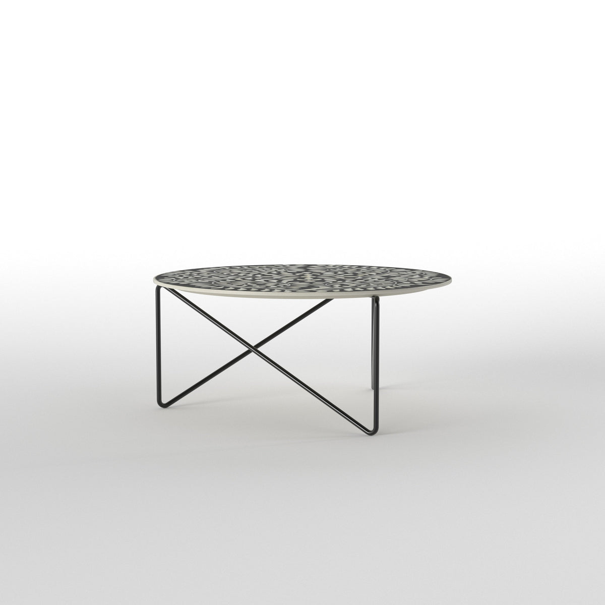 Briar Damask Metal Coffee Table — view 2