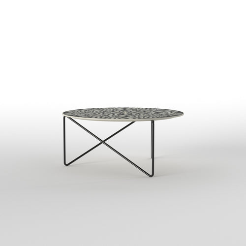 Briar Damask Metal Coffee Table — view 2