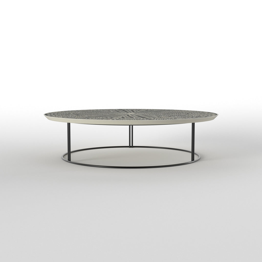 Aveline Sunburst Metal Coffee Table — view 2