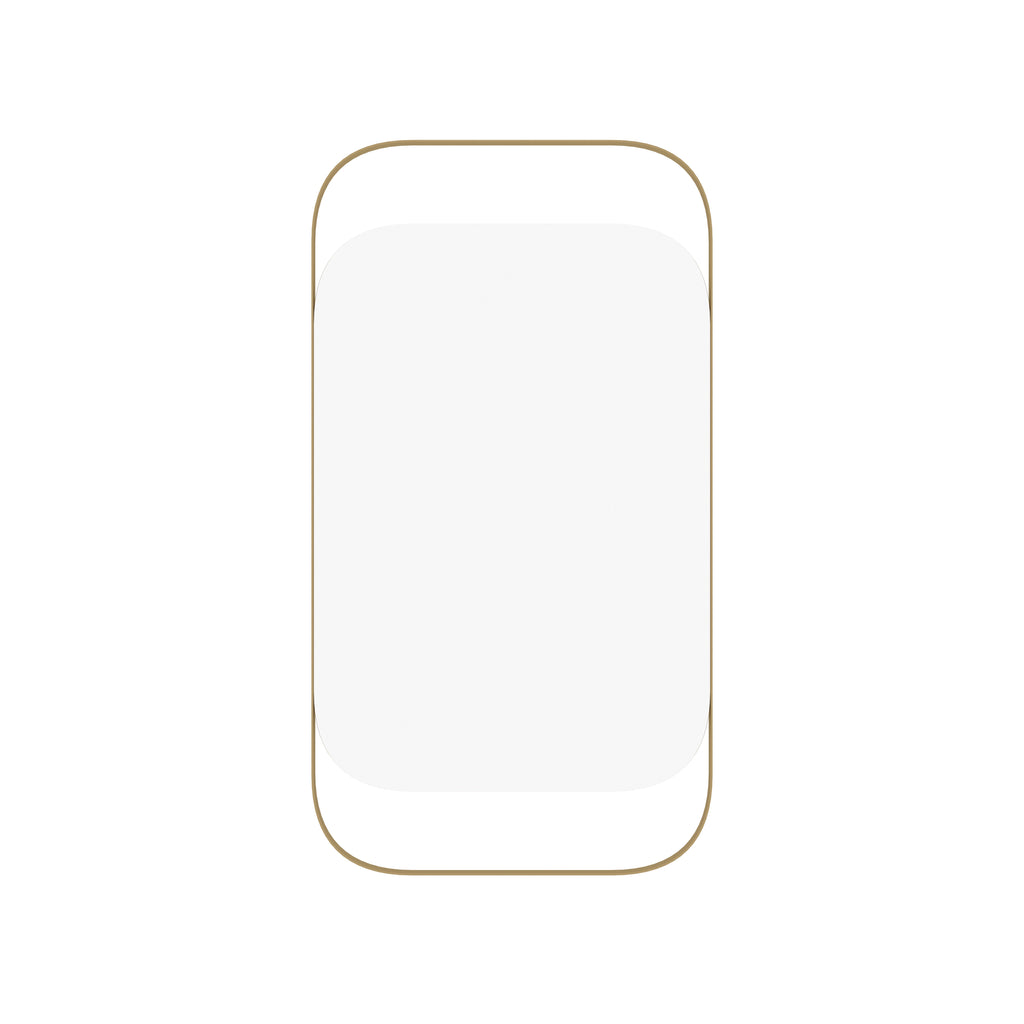 Aveline Rectangular Gold Metal Wall Mirror — view 2