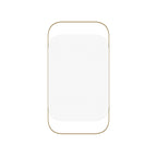 Aveline Rectangular Gold Metal Wall Mirror — view 2