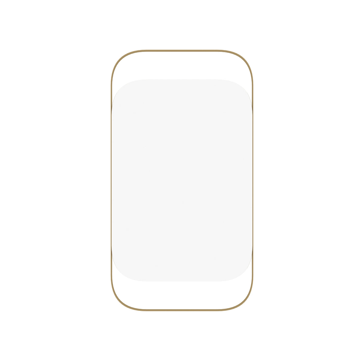 Aveline Rectangular Gold Metal Wall Mirror — view 2