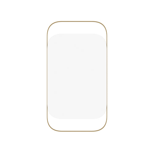 Aveline Rectangular Gold Metal Wall Mirror — view 2