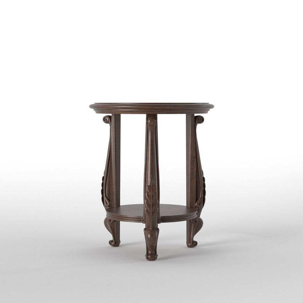 Celine Round Vintage Side Table — view 2