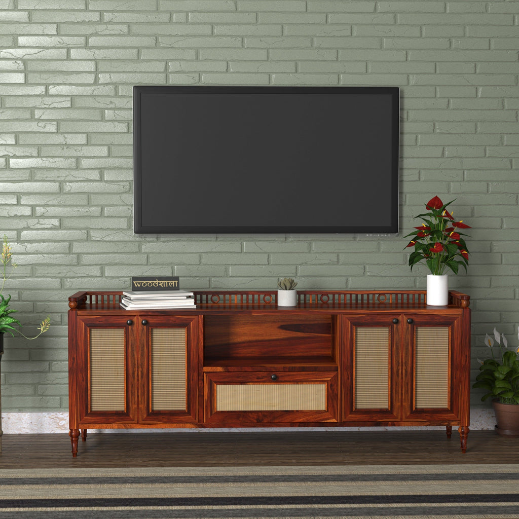 Odessa Solid Wood TV Unit — view 1
