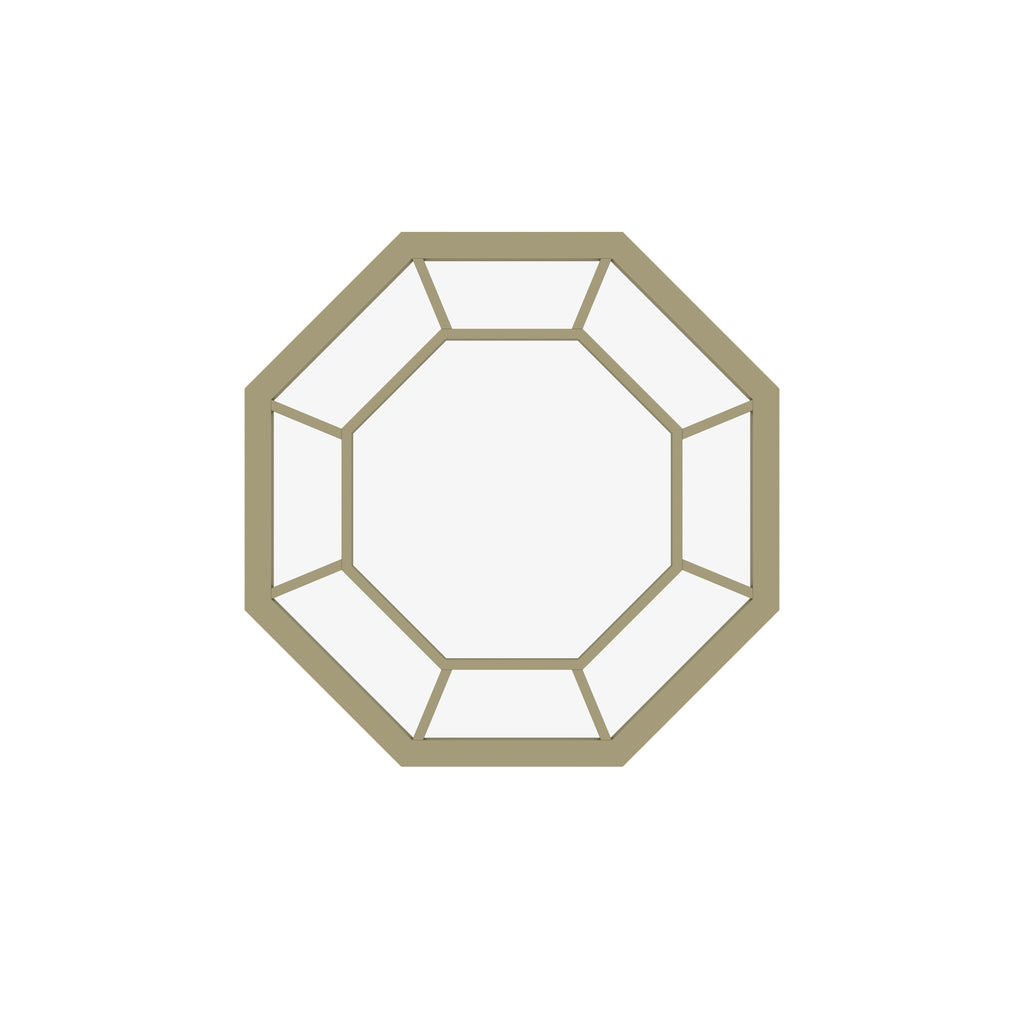 Arlo Geometric Octagonal Metal Wall Mirror — view 2