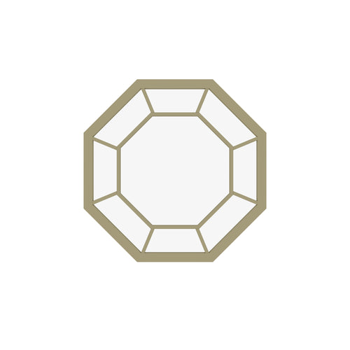 Arlo Geometric Octagonal Metal Wall Mirror — view 2