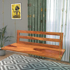 Silas Slatted Hanging Swing — view 1