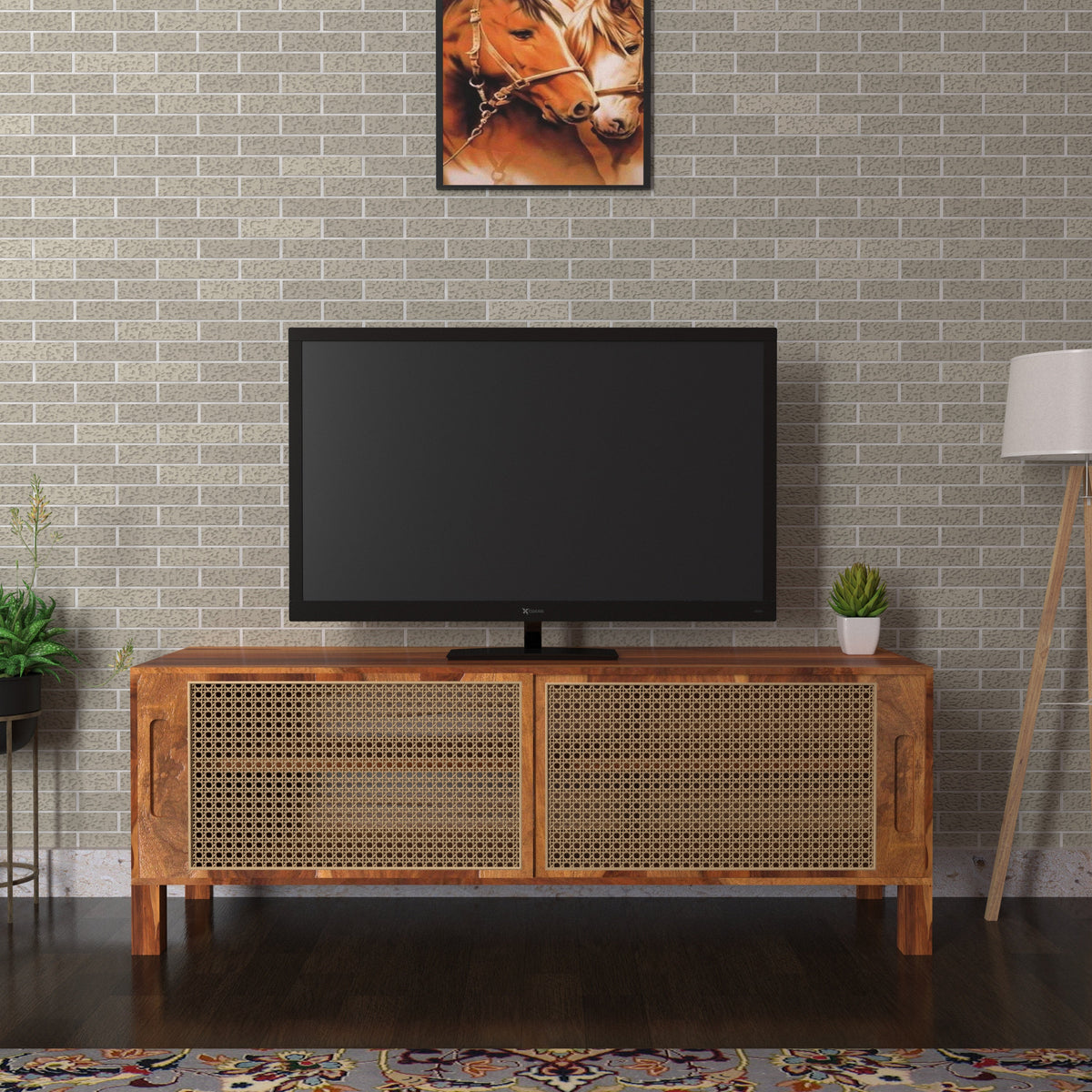 Sage Cane Vintage TV Unit — view 2