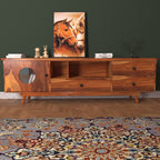 Romy Solid Wood TV Unit — view 1