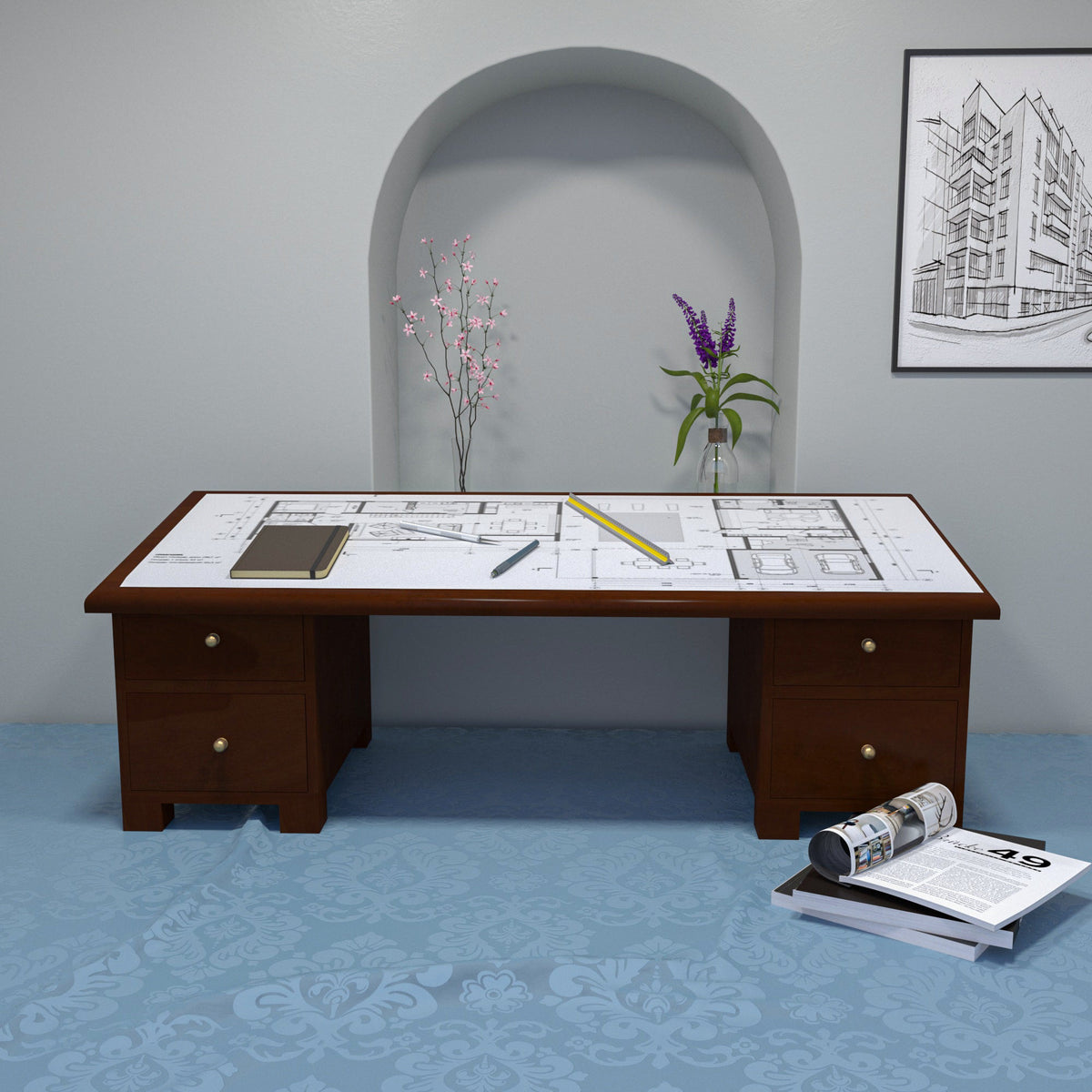 Aurelia Vintage Lap Desk — view 1