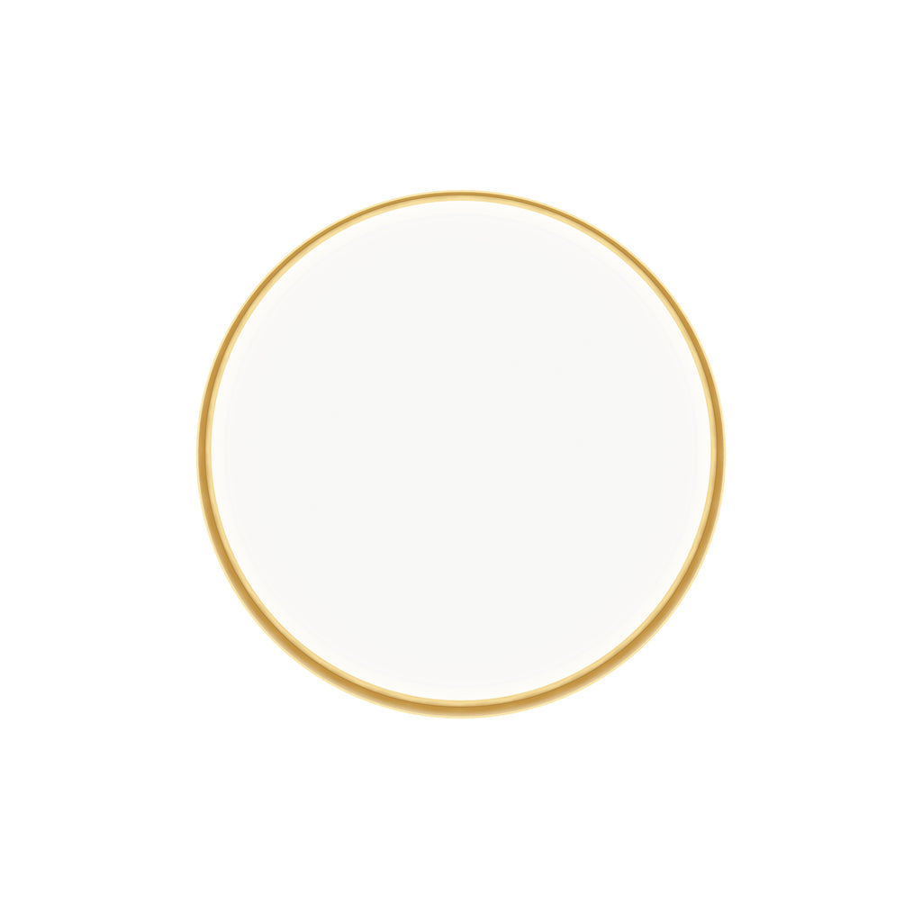 Dalia Round Gold Metal Wall Mirror — view 2