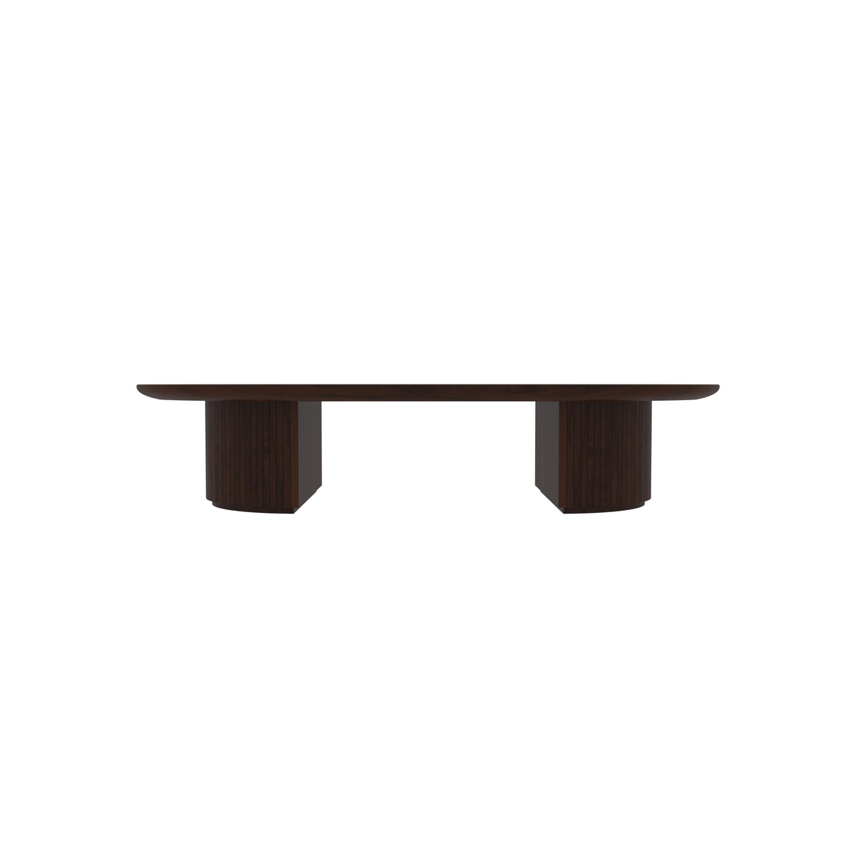 Toki Solid Wood Oval Floor Dining Set – product image 4