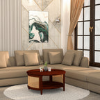 Emery Cane Round Coffee Table — view 1