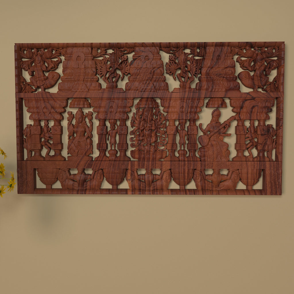 Juniper Carved Wall Panel — view 2