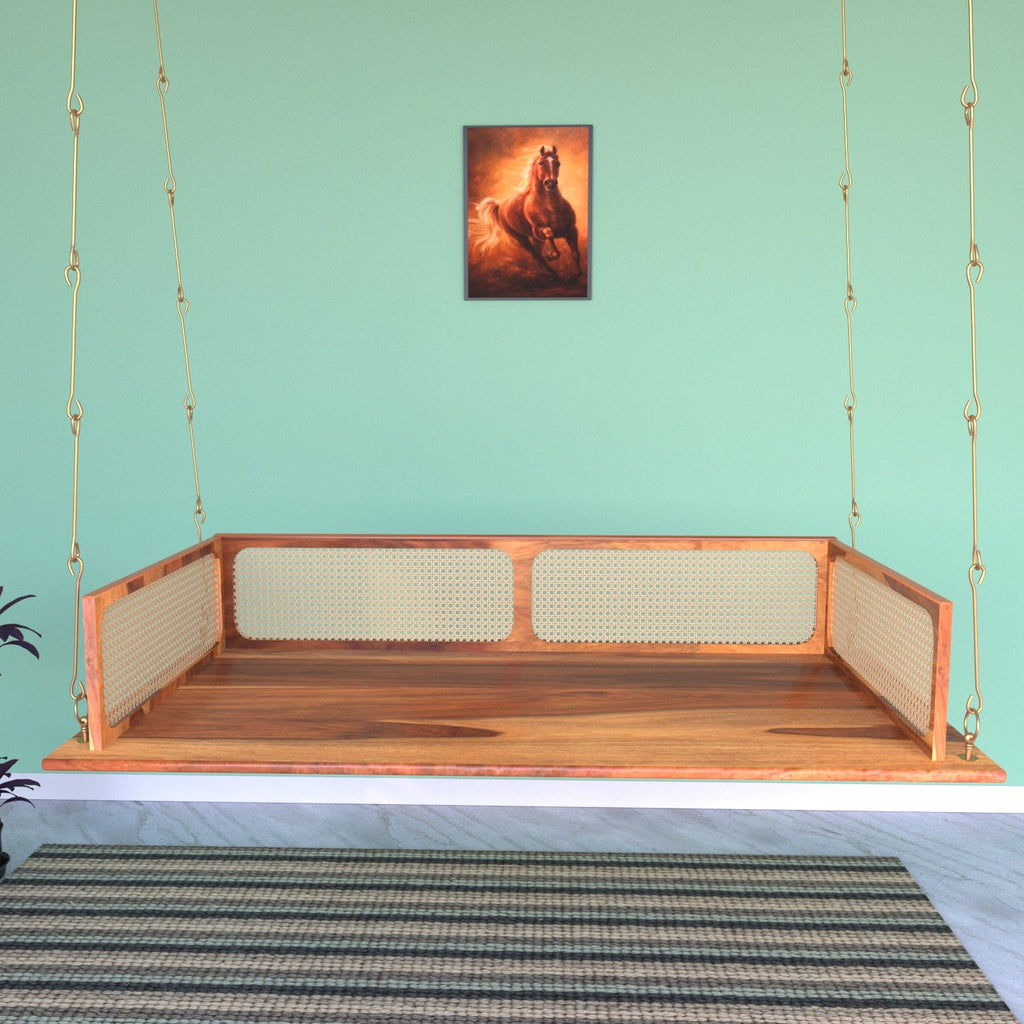 Selene Solid Wood Hanging Swing — view 2