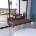 Kaia Tiled Upholstered Hanging Swing — view 1