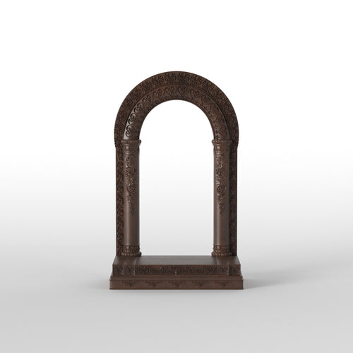 Bellamy Carved Arched Home Temple — view 2