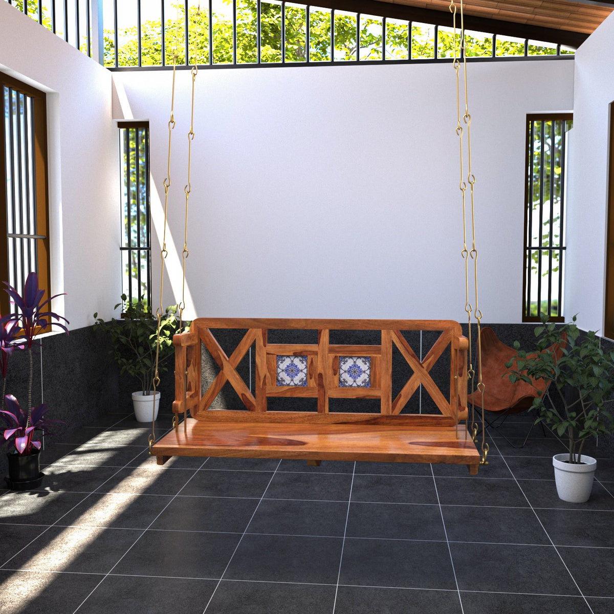 Rhea Tiled Hanging Swing — view 2