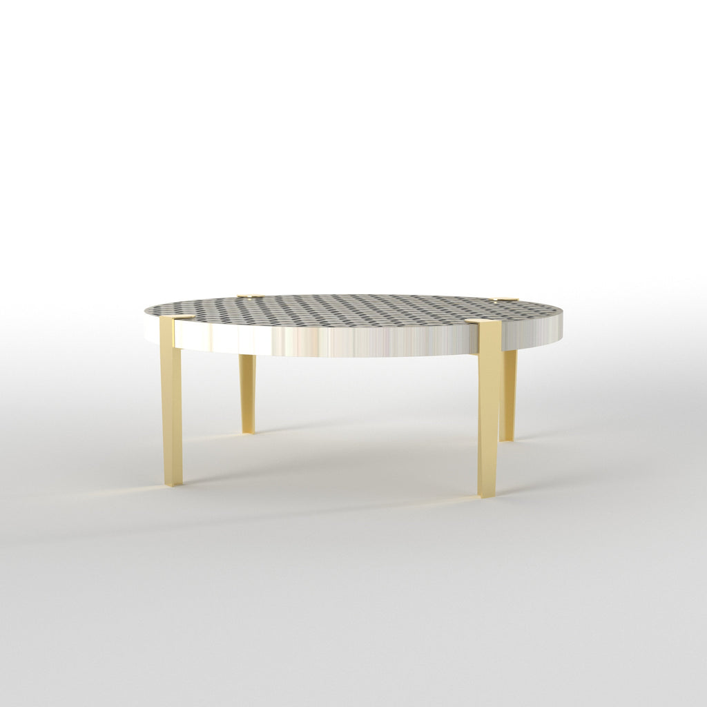 Calista Honeycomb Metal Coffee Table — view 2