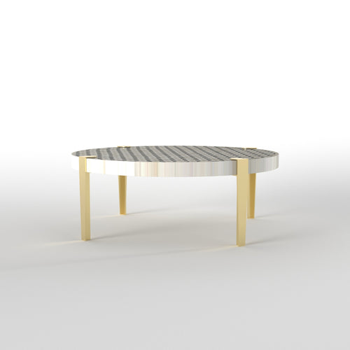 Calista Honeycomb Metal Coffee Table — view 2