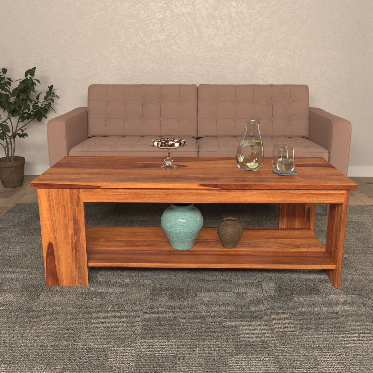 Jolie Solid Wood Coffee Table — view 1