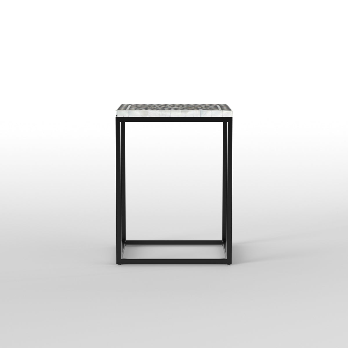 Emery Floral Arabesque Metal Side Table — view 2